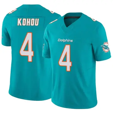 Kader Kohou Miami Dolphins Aqua Football Jersey • Kybershop